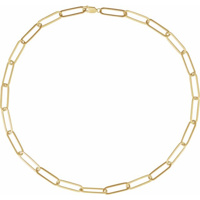 Gold-Plated Sterling Silver Chain Necklace