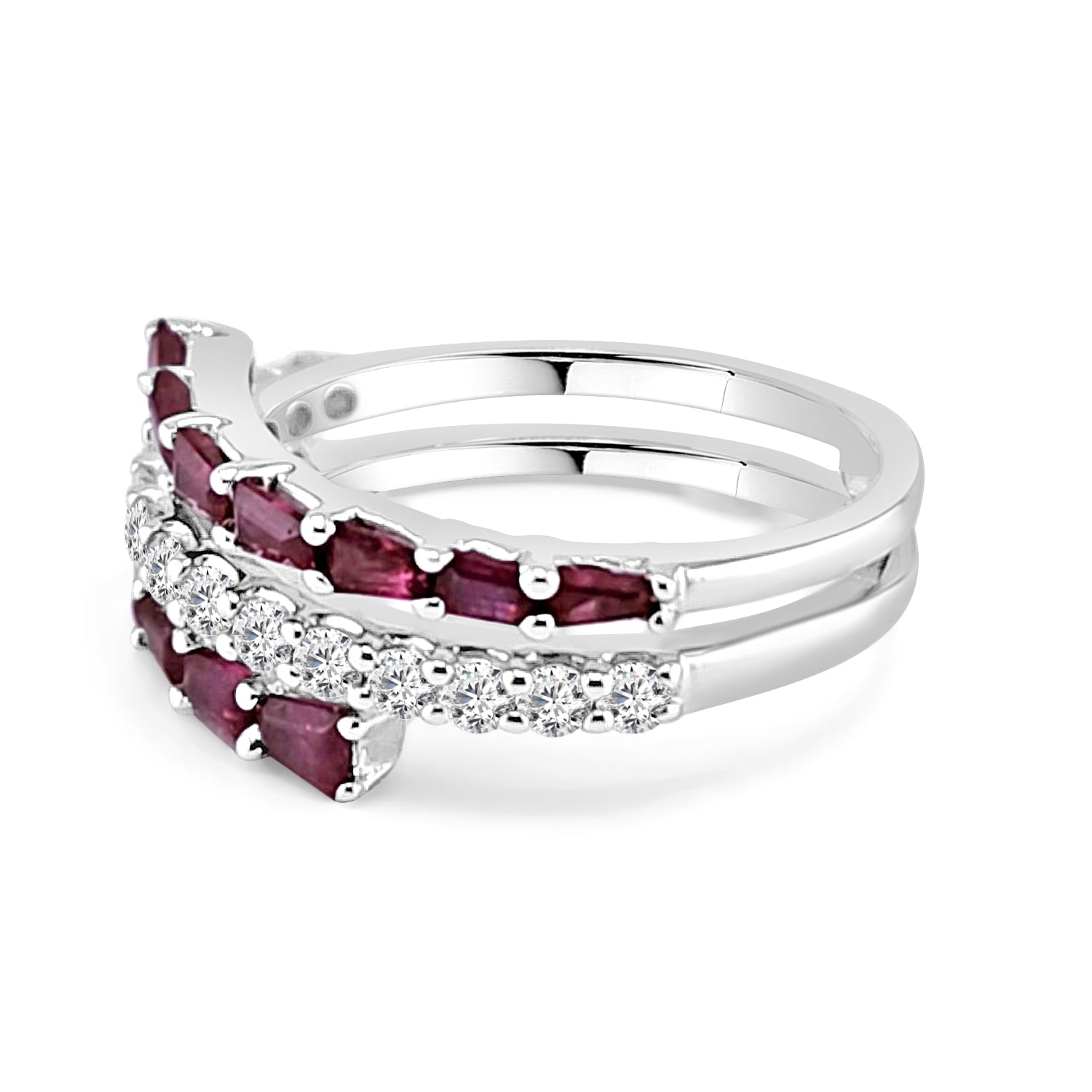 14 Karat White Gold Ruby Ring - 1.303 Carats