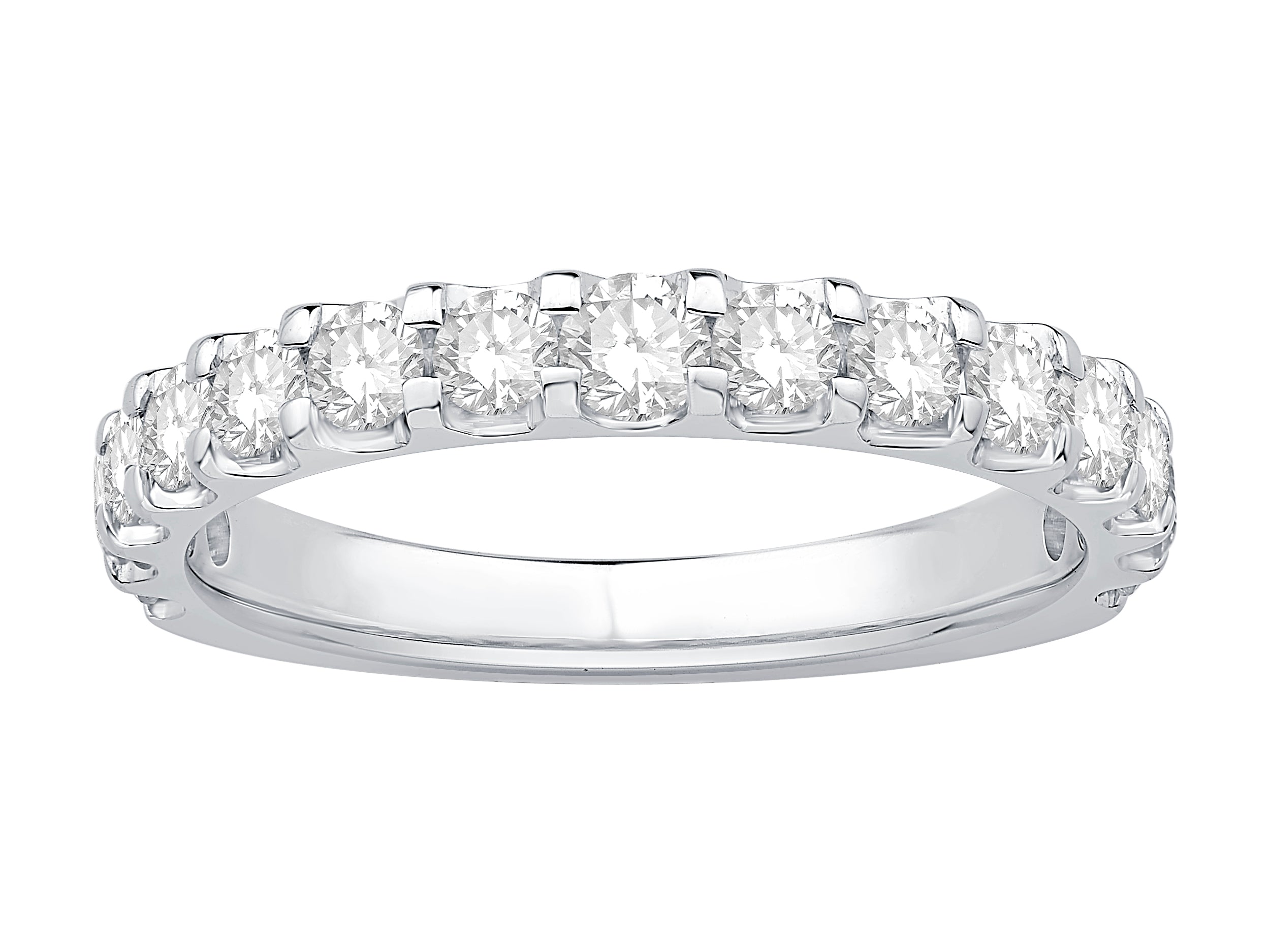 14 Karat White Gold Wedding Band