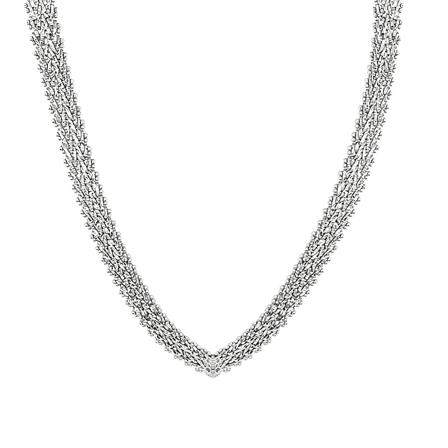 Handwoven Sterling Silver Necklace