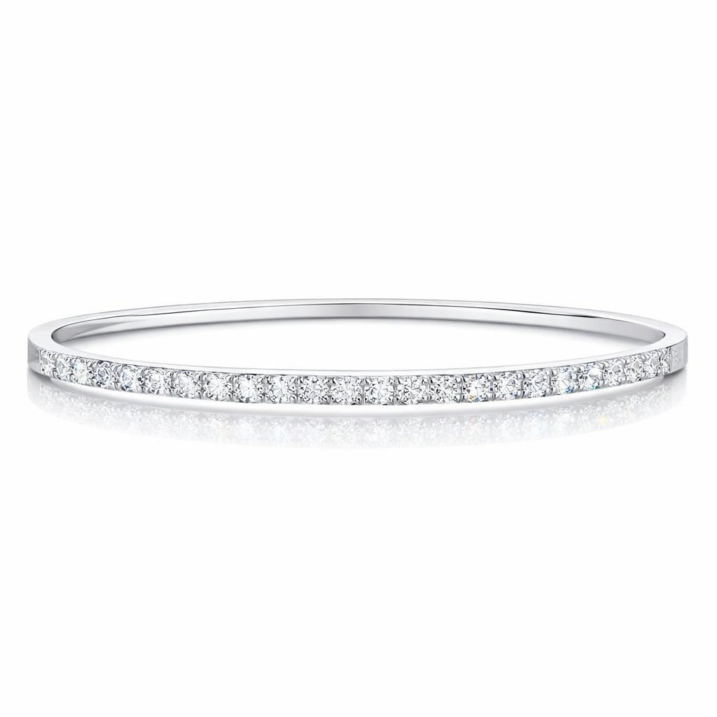 14 Karat White Gold Bangle