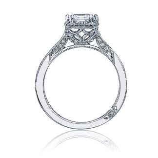 18 Karat White Gold Diamond Engagement Mounting