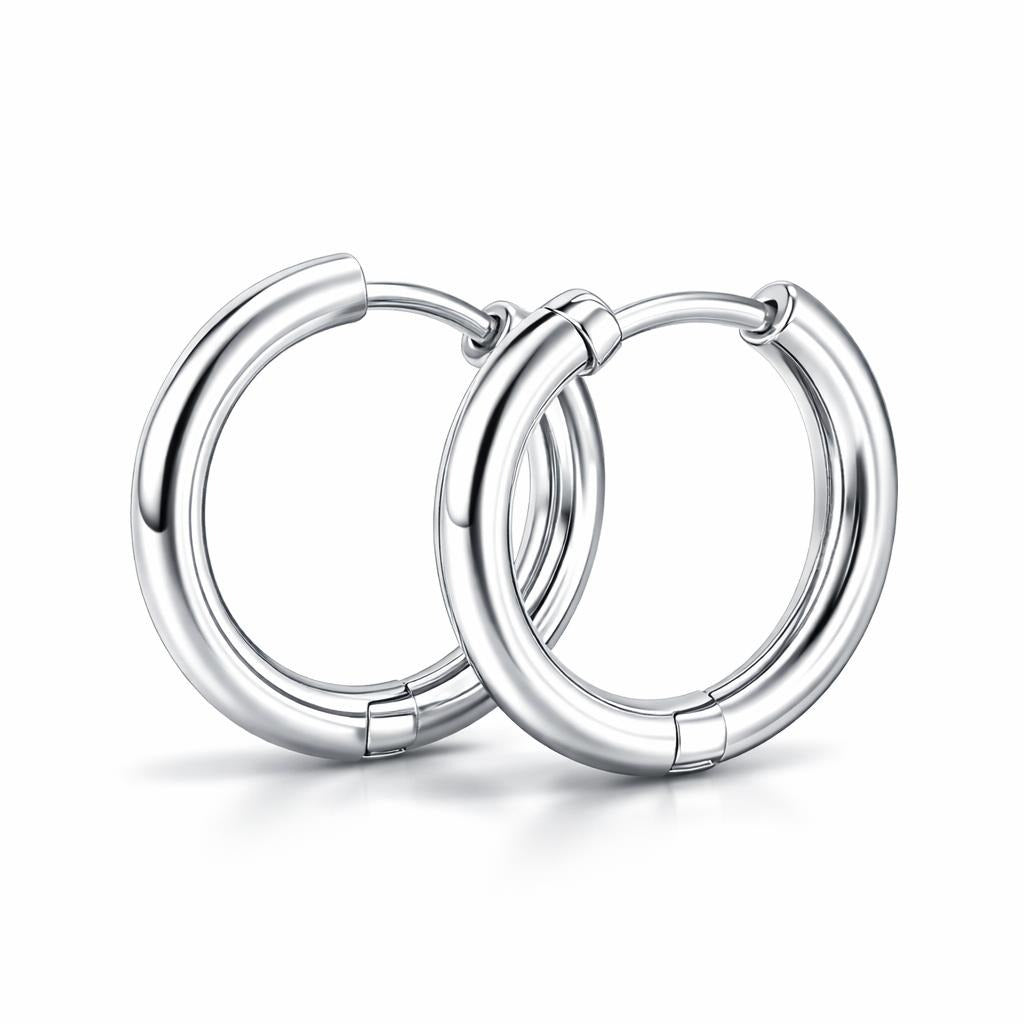 Polished Hinged Hoop Earrings