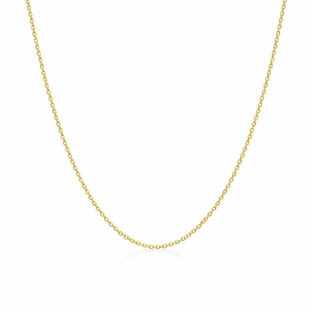 10 Karat Yellow Gold Diamond Cut Chain