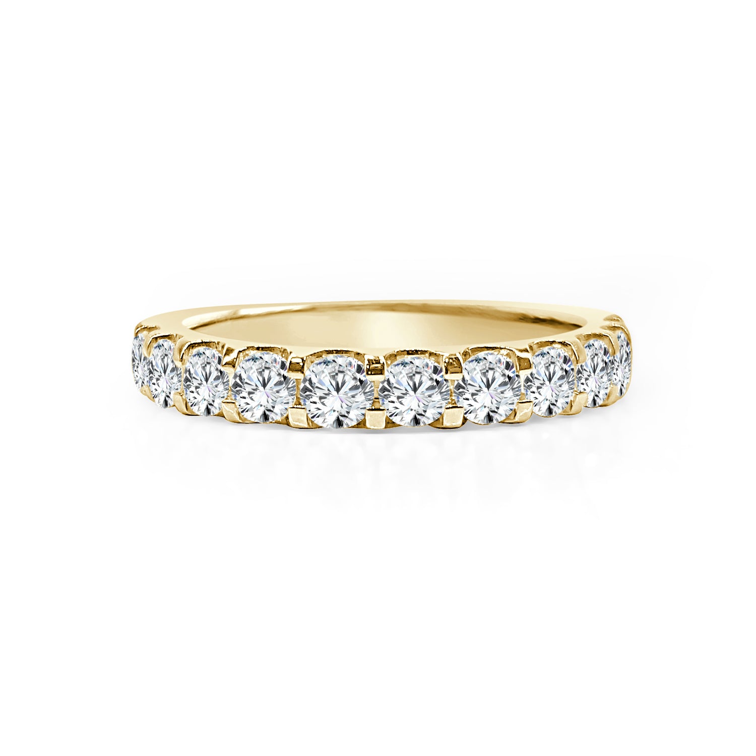 Sure! How about 14K Yellow Gold Natural Diamond Wedding Band - 0.75 Carat?