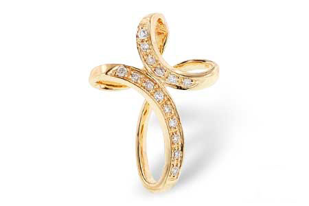 14K Yellow Gold Natural Diamond Necklace 0.09 Carat