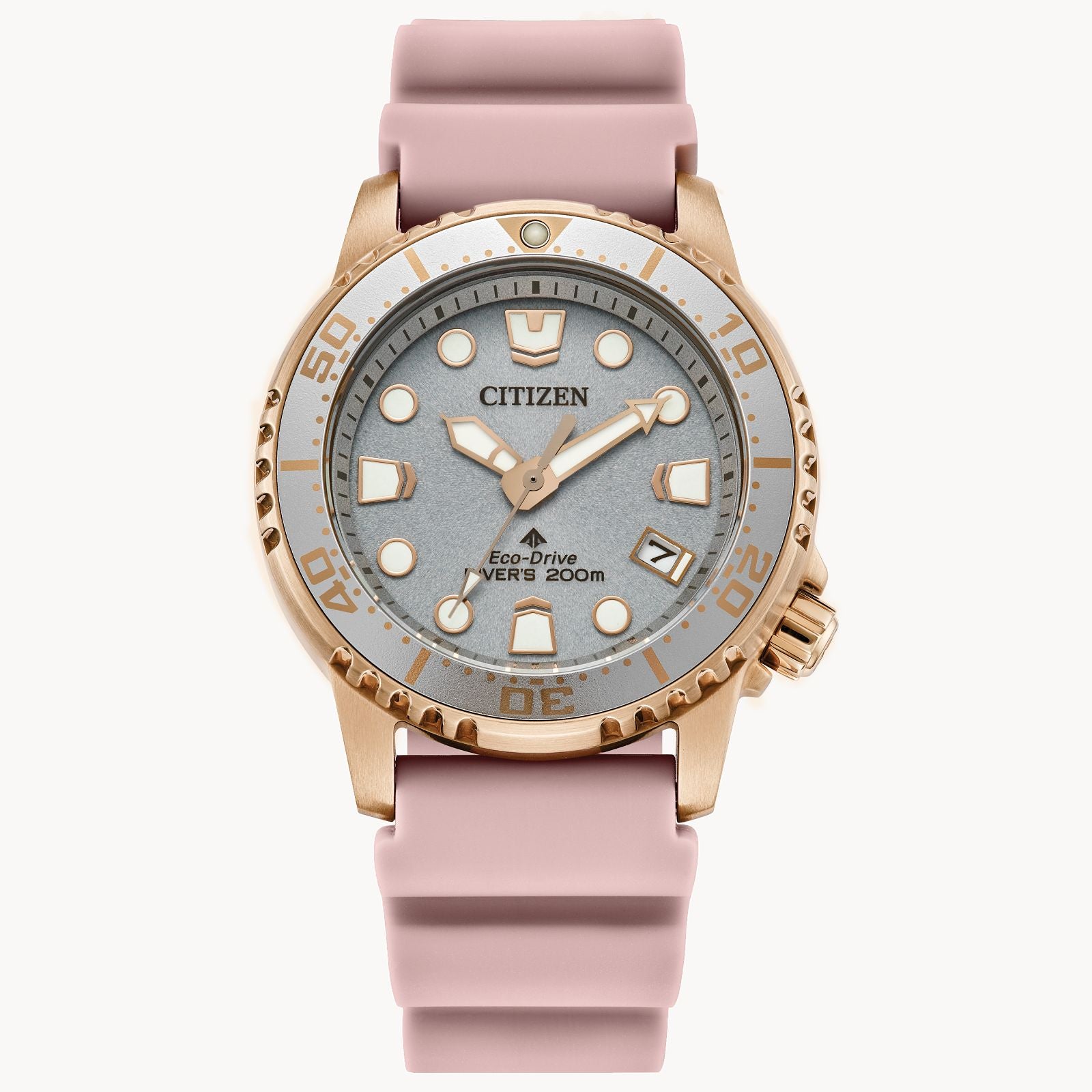 Citizen Ladies Promaster Pink Poly Band Stainless Steel Watch
