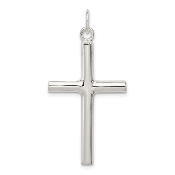 Graceful Sterling Silver Latin Cross Pendant Necklace