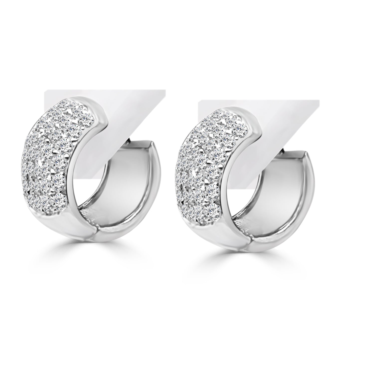 14 Karat White Gold Earrings
