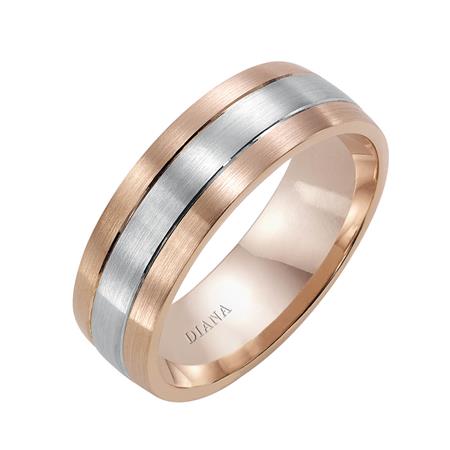 14 Karat Two-Tone Wedding Band