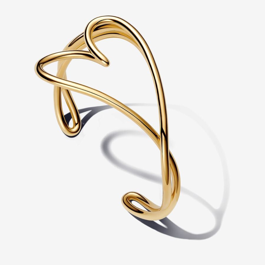 Organically Shaped Heart Bangle