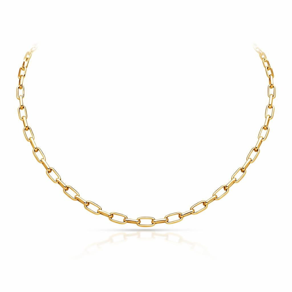 10 Karat Yellow Gold Semi-Solid Chain