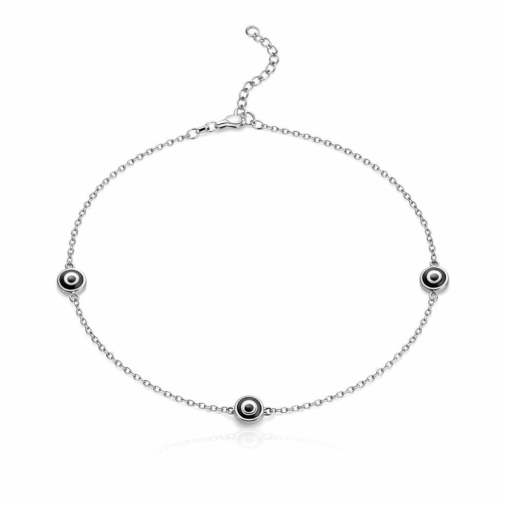 Evil Eye Sterling Silver Bracelet