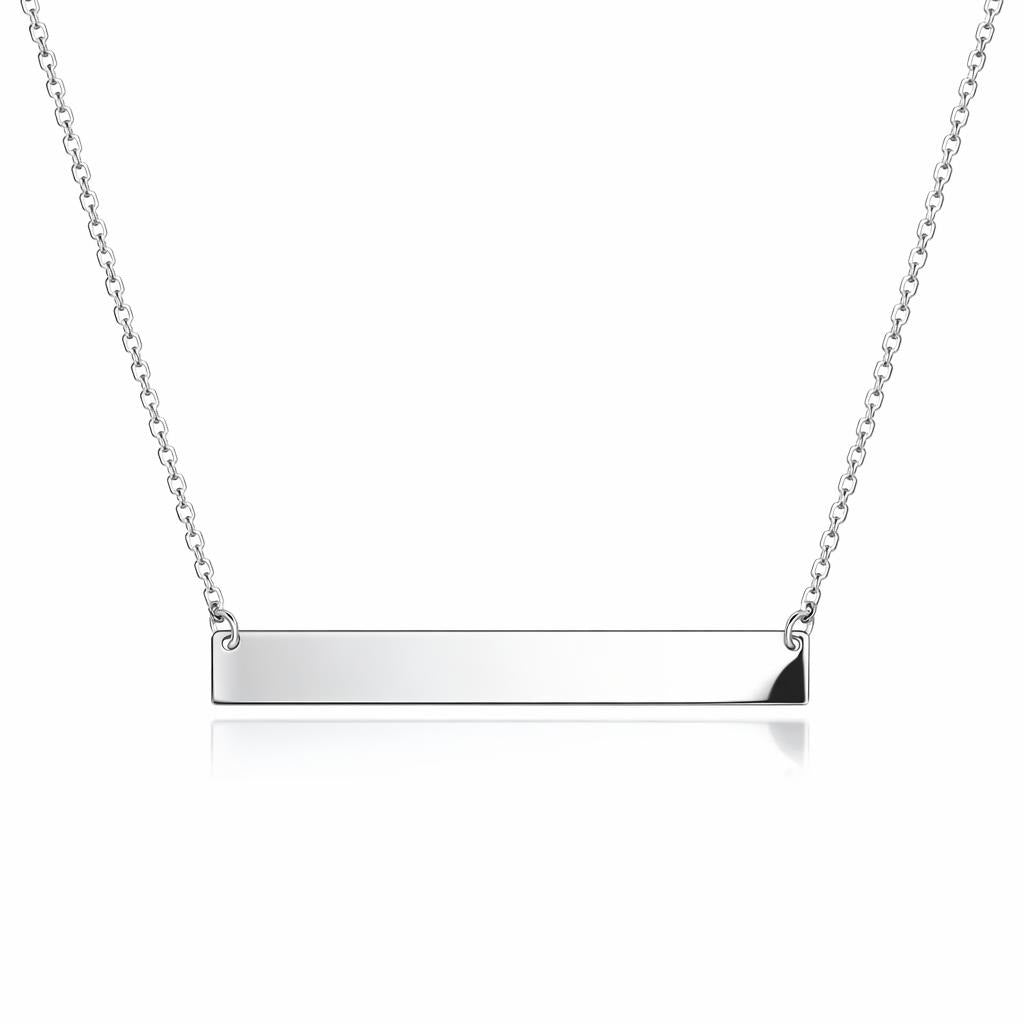Mini Adjustable Necklace in 14 Karat White Gold