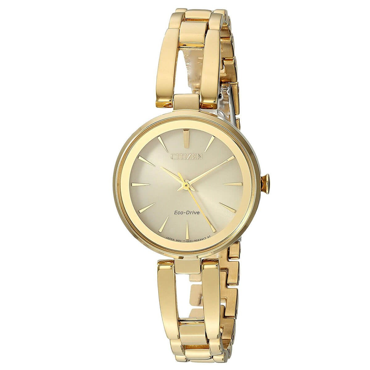 Stylish Ladies Stainless Steel Citizen Watch with Thin Bracelet