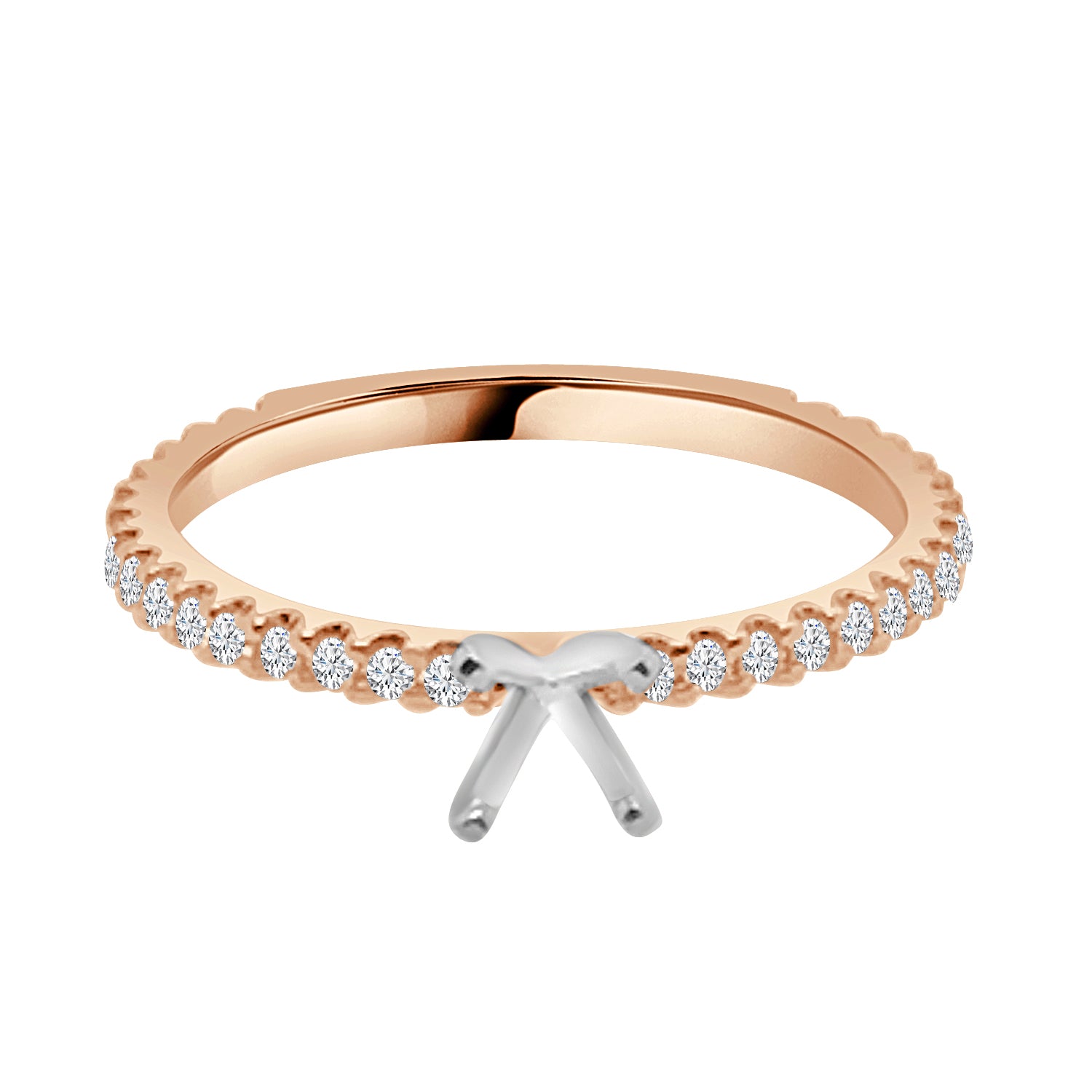 14K Yellow Gold 3/4 Carat Engagement Mounting