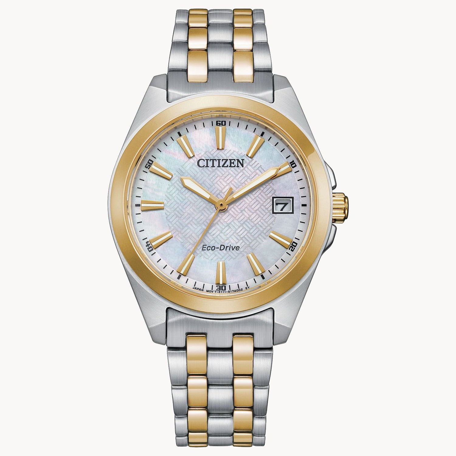 Citizen Ladies Watch with MOP Dial and Stainless Steel Finish