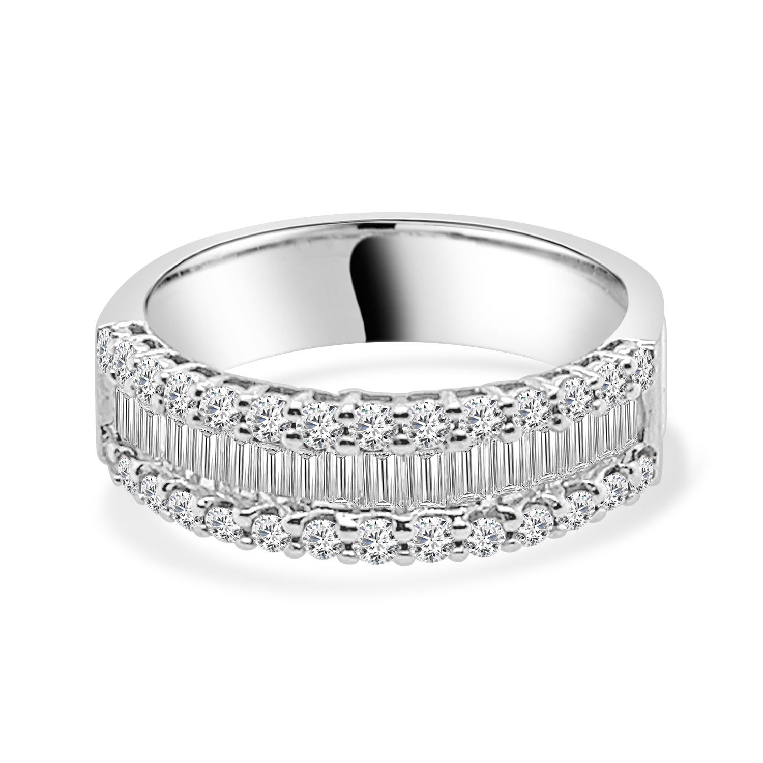 1.19 Carat Natural Diamond Ring in 14K White Gold Setting