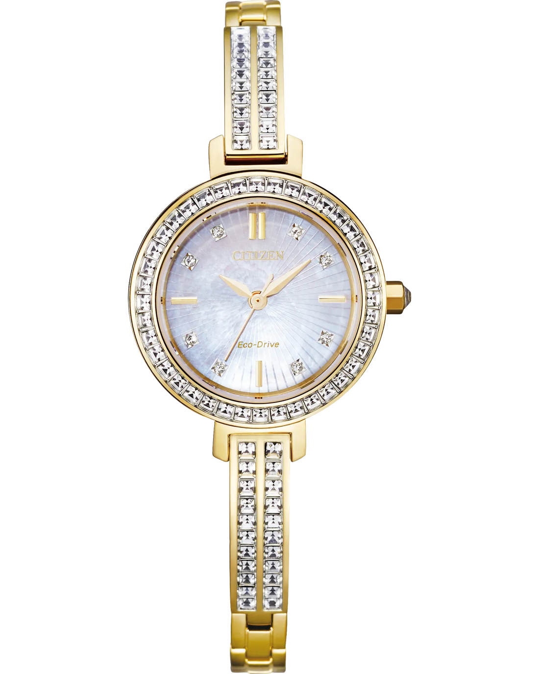 Citizen Ladies Stainless Steel Silhouette Crystal Watch