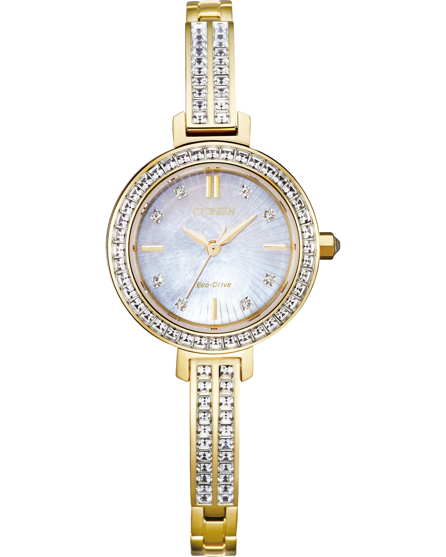 Citizen Ladies Stainless Steel Silhouette Crystal Watch