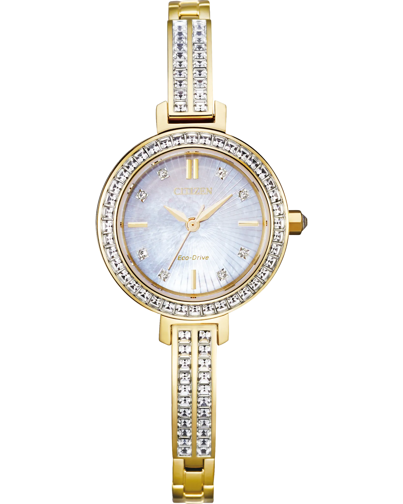 Citizen Ladies Stainless Steel Silhouette Crystal Watch