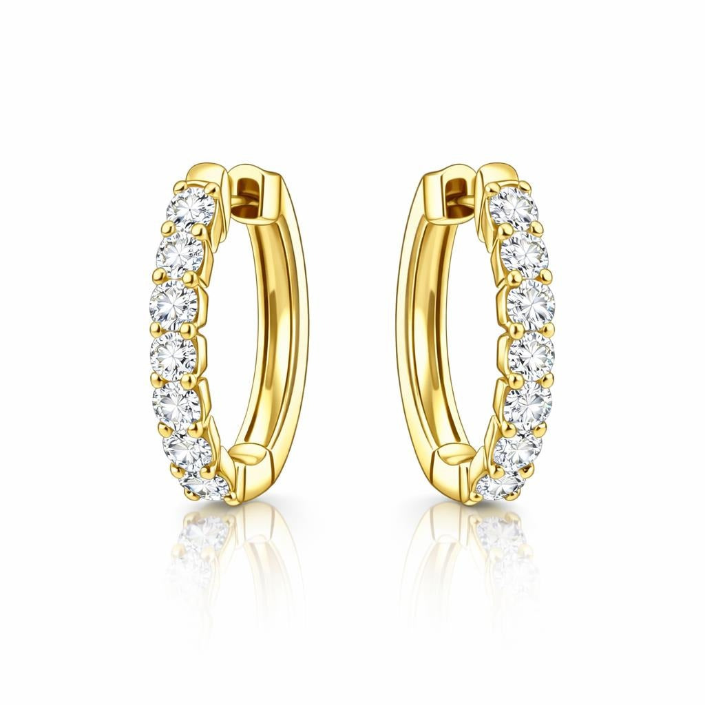 10 Karat Yellow Gold Hoop Earrings