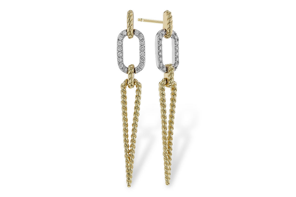 14 Karat Two-Tone Earrings