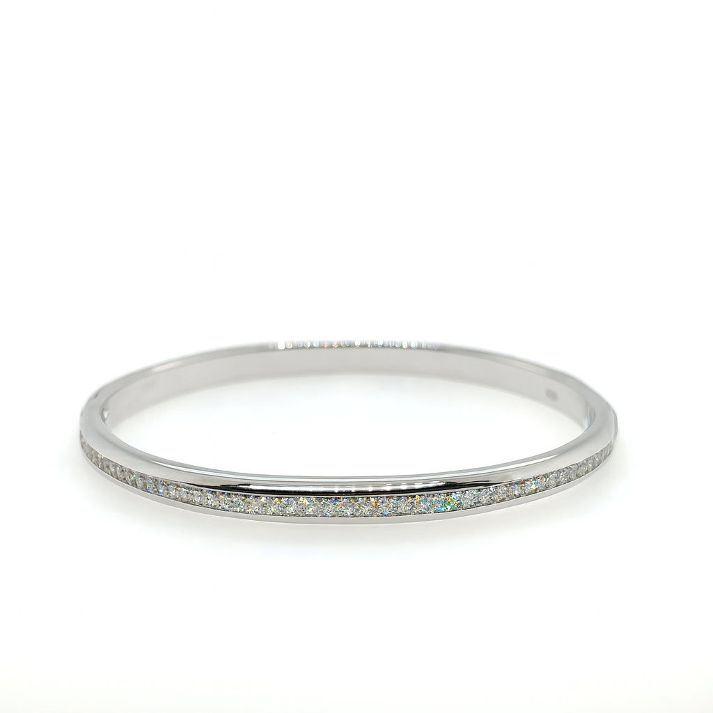 CZ Sterling Silver Bangle Bracelet