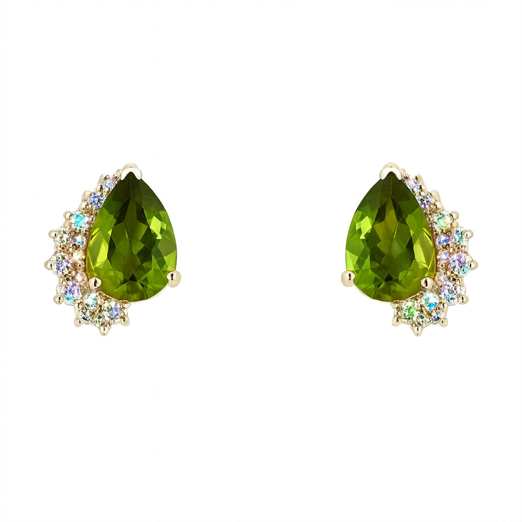 14 Karat Yellow Gold Statement Earrings