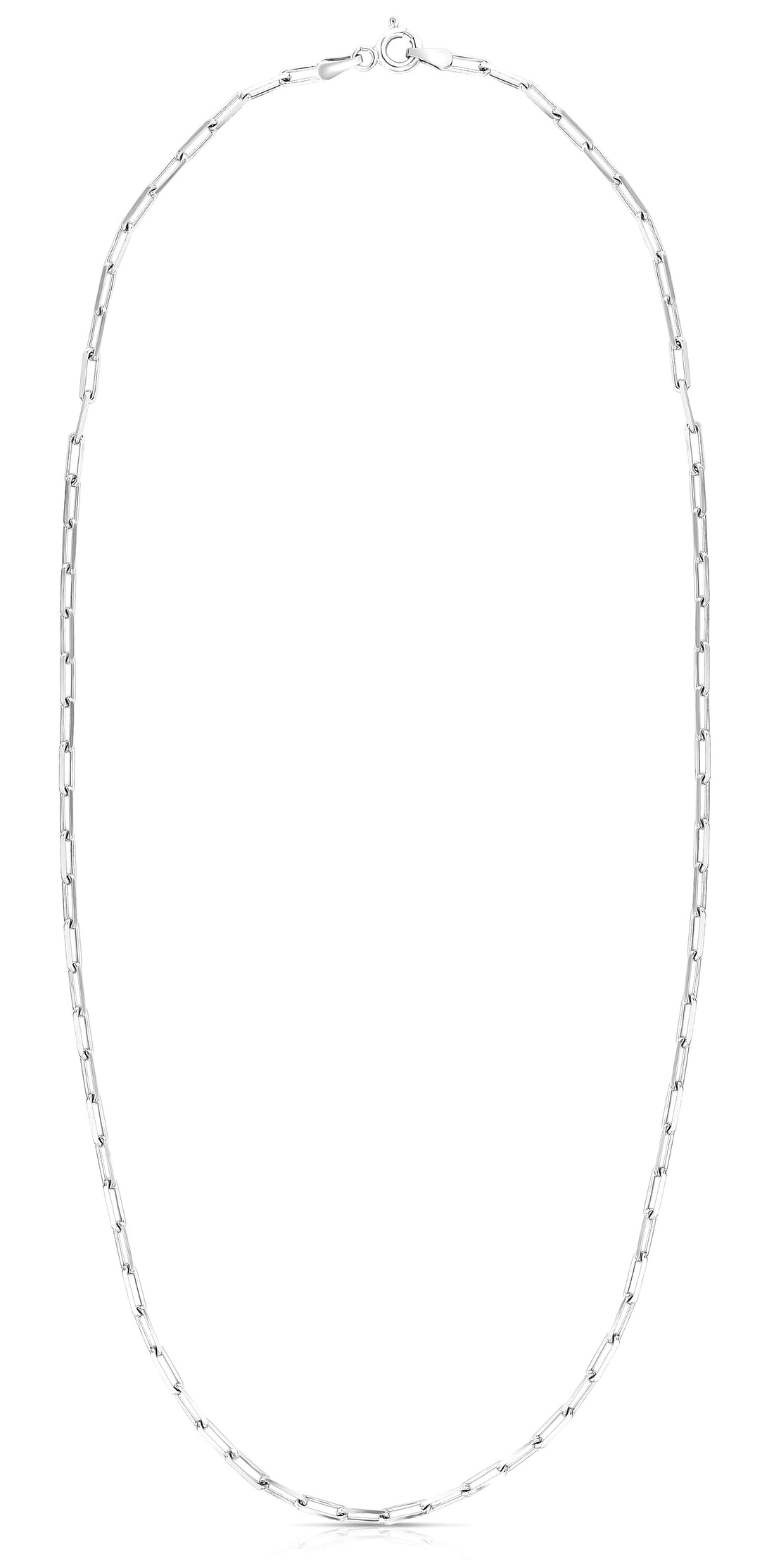 18in Sterling Silver Paper Clip Chain