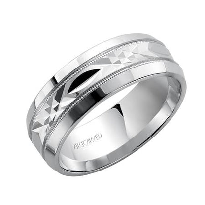 14 Karat White Gold Wedding Band
