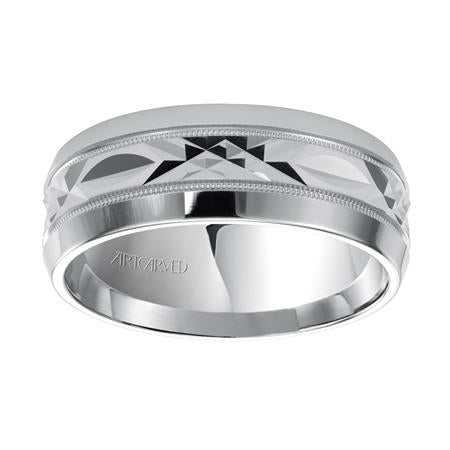 14 Karat White Gold Wedding Band