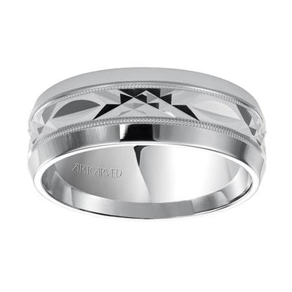 14 Karat White Gold Wedding Band