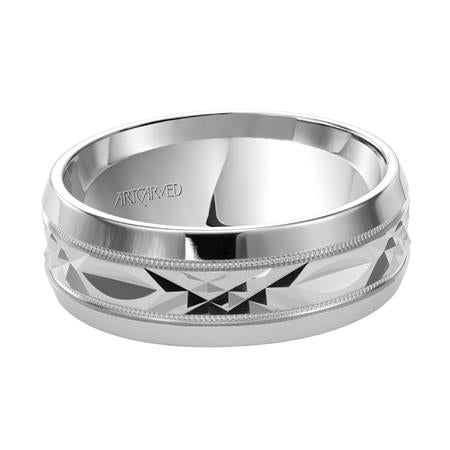 14 Karat White Gold Wedding Band