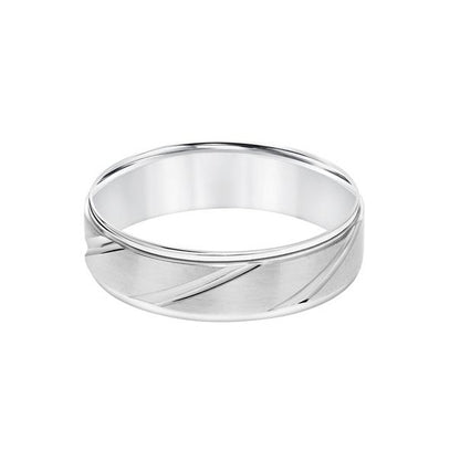 Classic Elegance: 14 Karat White Gold Wedding Band