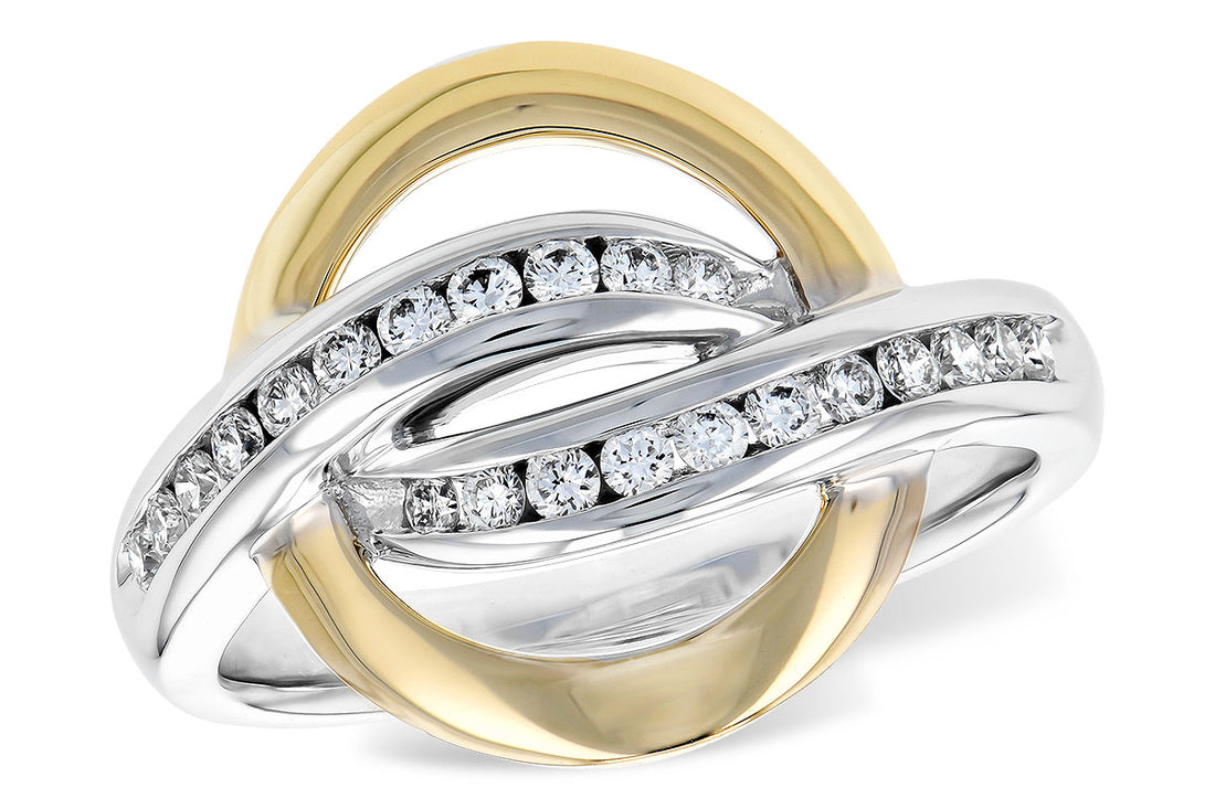 14K Yellow Gold Natural Diamond Ring - 0.52 Carat