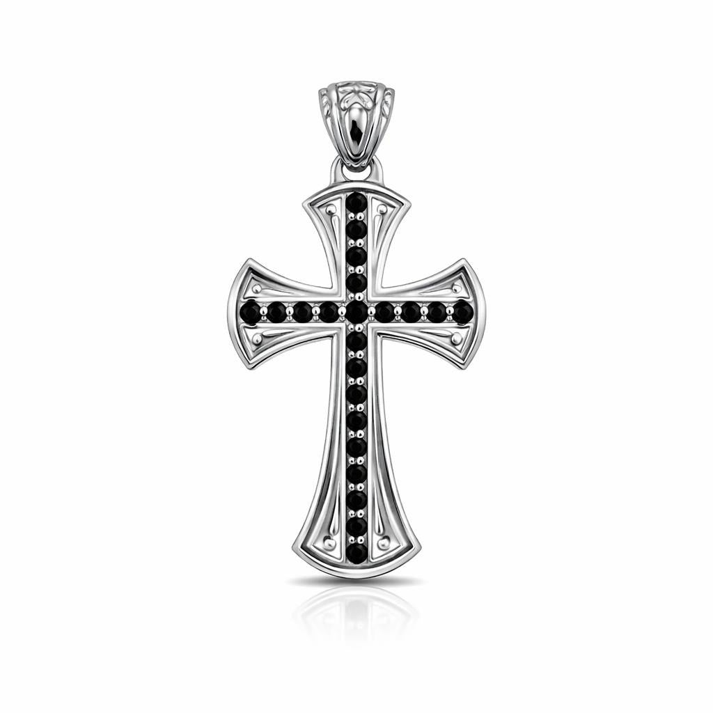 Elegant 18SS Cross Pendant Necklace