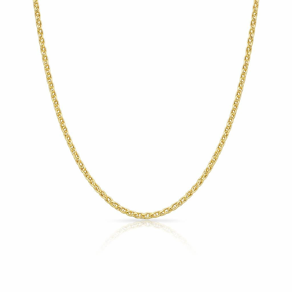 10 Karat Yellow Gold Diamond Cut Chain