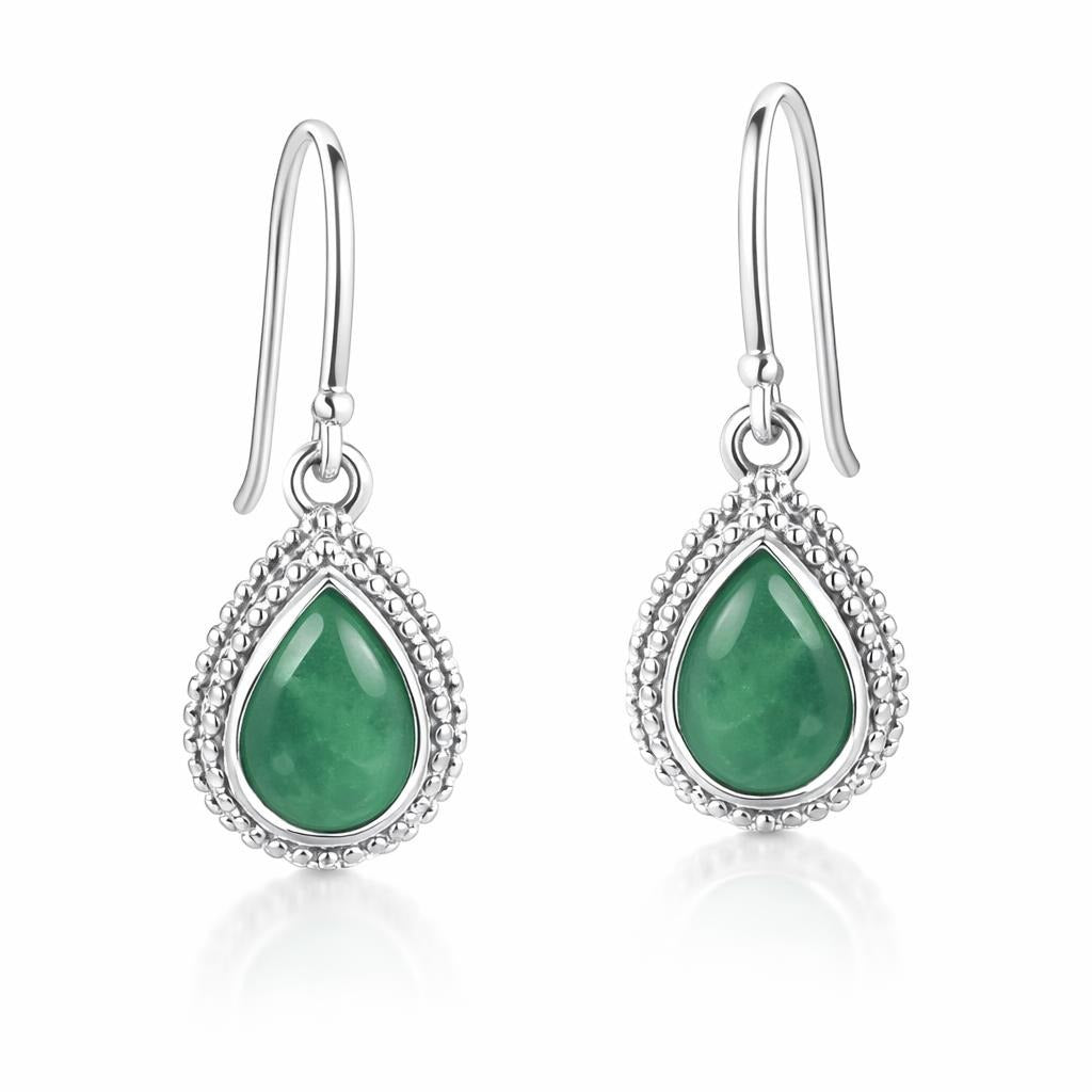 Sterling Silver Pear Earrings