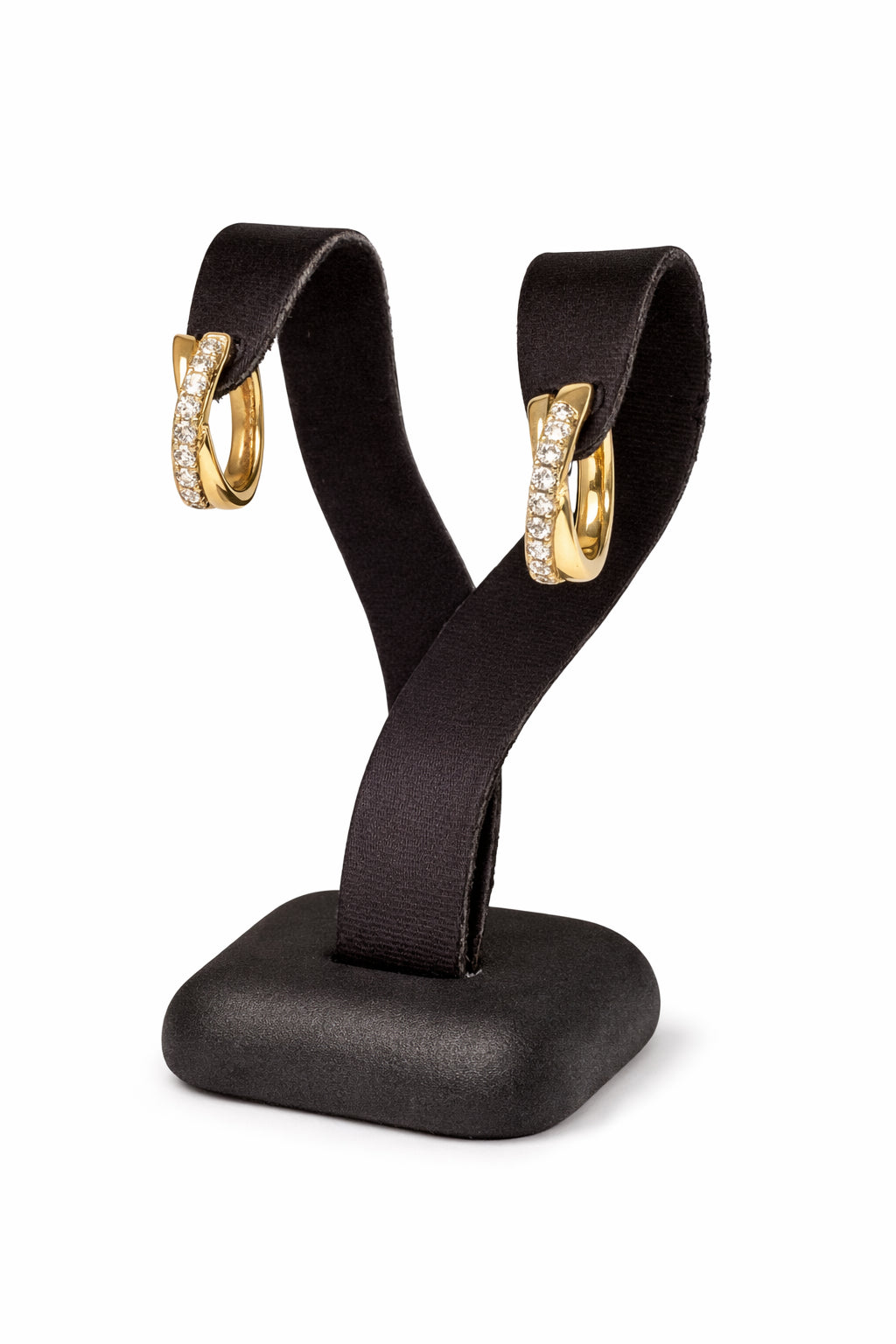 10K Yellow Gold Round Natural Diamond Earrings, 0.25 Carat