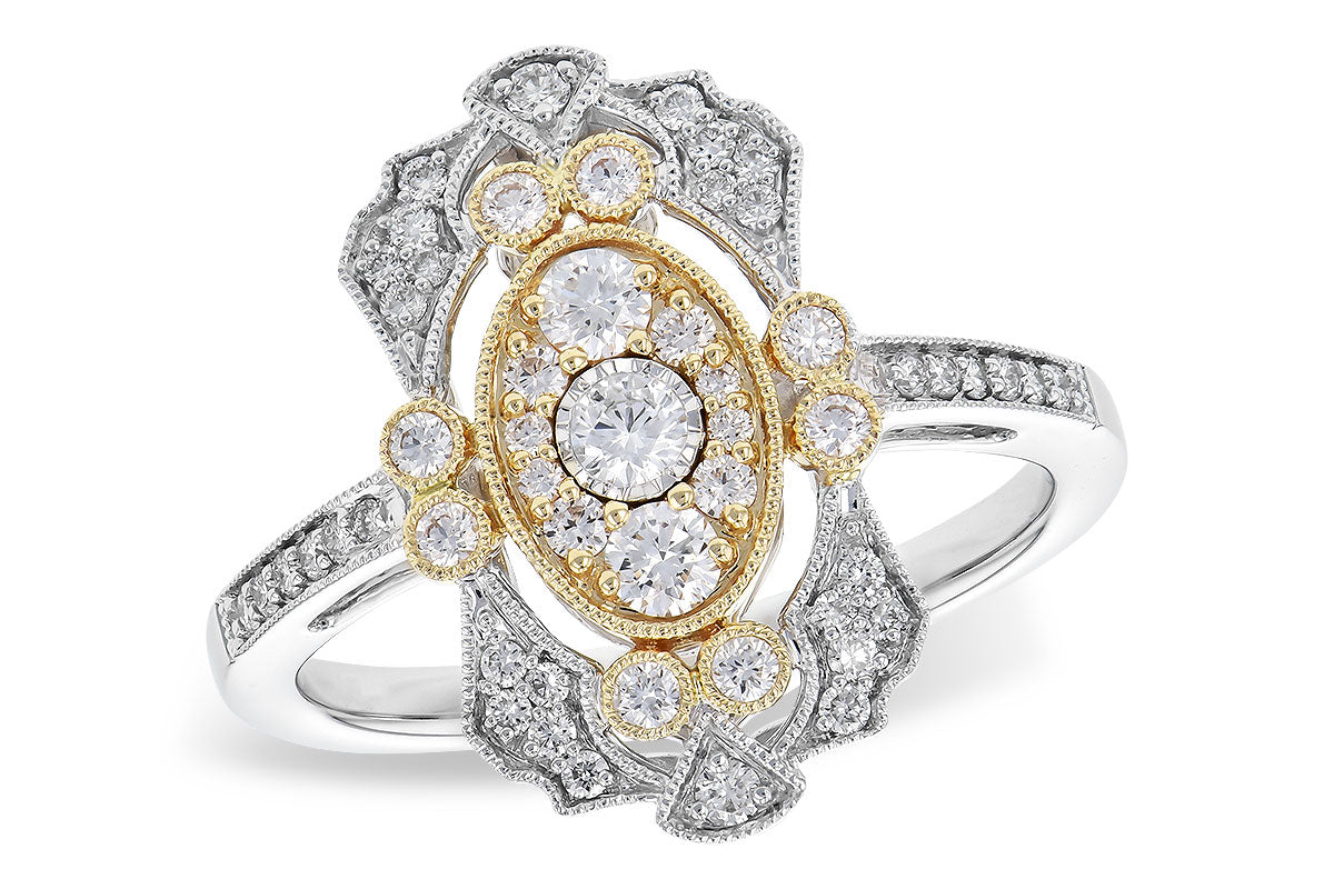 Sure, how about 14 Karat Two-Tone Ring with Natural Diamond - 0.50 Carats?