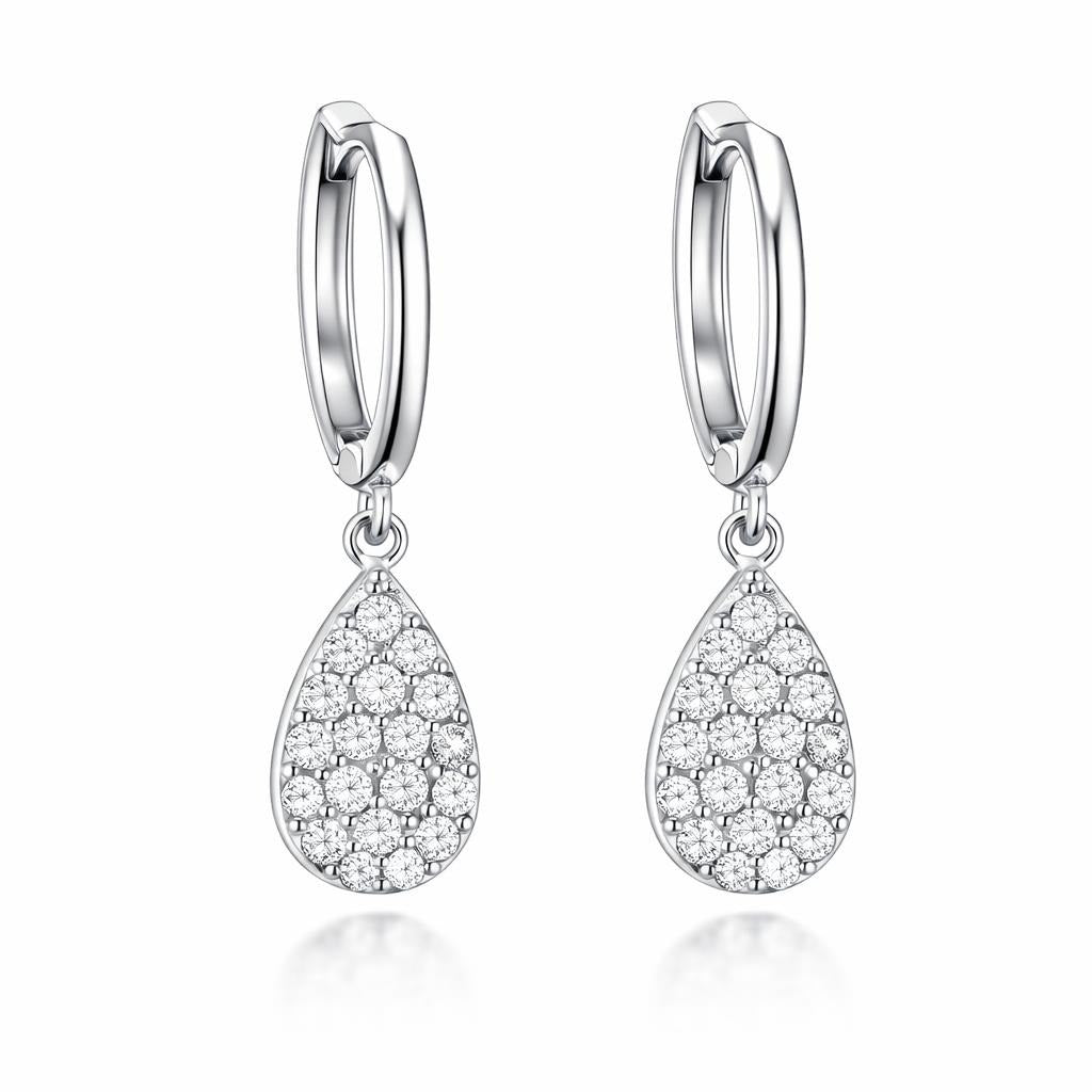 Pear Pave Earrings