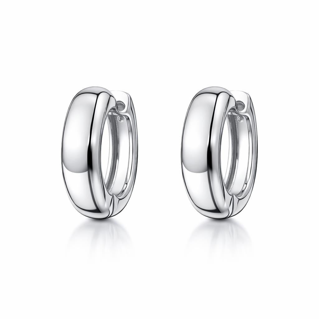 Polished Hinged Hoop Earrings