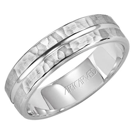 14 Karat White Gold Wedding Band