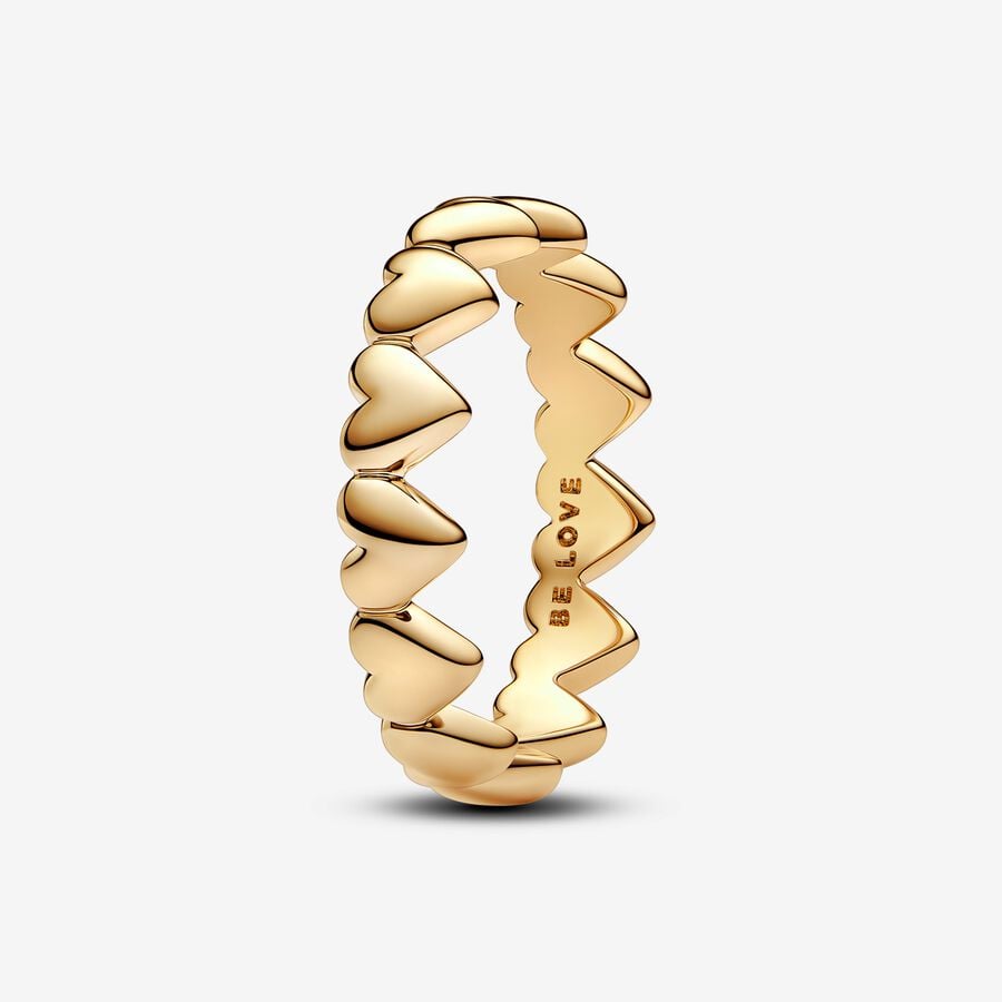 Row Of Hearts Ring