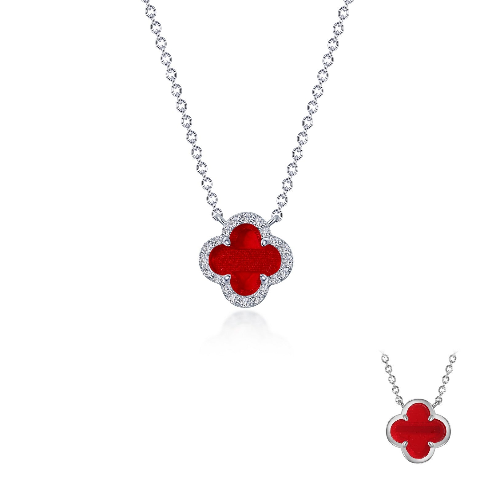 Sim Red Agate Lassaire Necklace in Gold-Plated Sterling Silver (0.49 carats)
