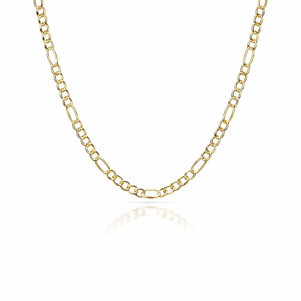 14 Karat Yellow Gold Figaro Chain