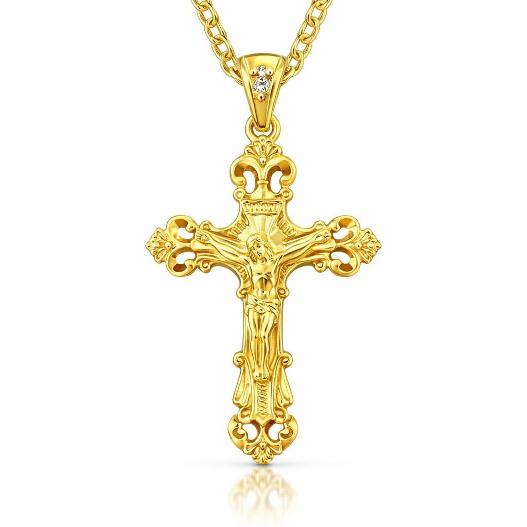 14 Karat Yellow Gold Estate Pendant Necklace