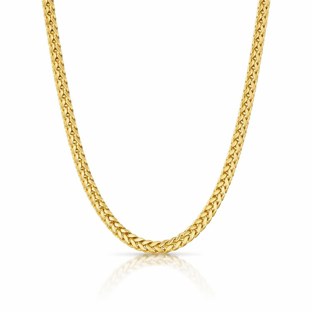 10 Karat Yellow Gold Semi-Solid Diamond Cut Chain