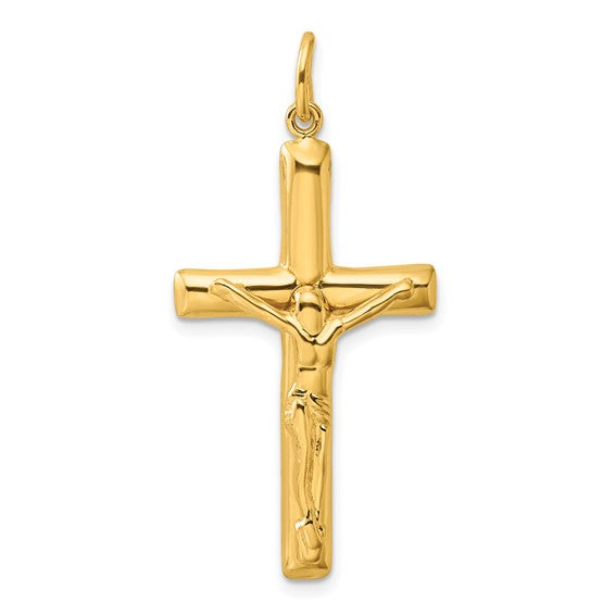 Gold-tone Crucifix Cross Sterling Silver Necklace